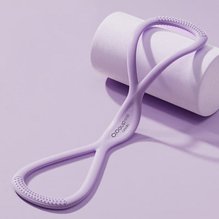 Enhance flexibility & core strength with this Figure 8 resistance band. Effective for posture correction & fitness workouts.