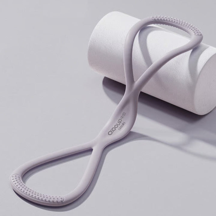 Figure 8 resistance band: your portable workout tool for posture correction, body sculpting & effective strength training.