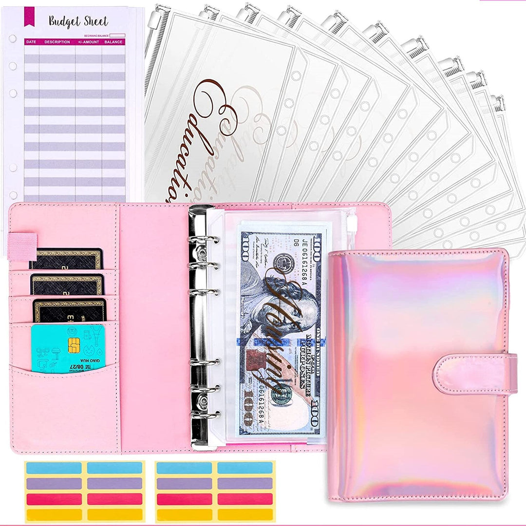 Financial Planner & Cash Envelope Budget Binder System for effective money management & savings.
