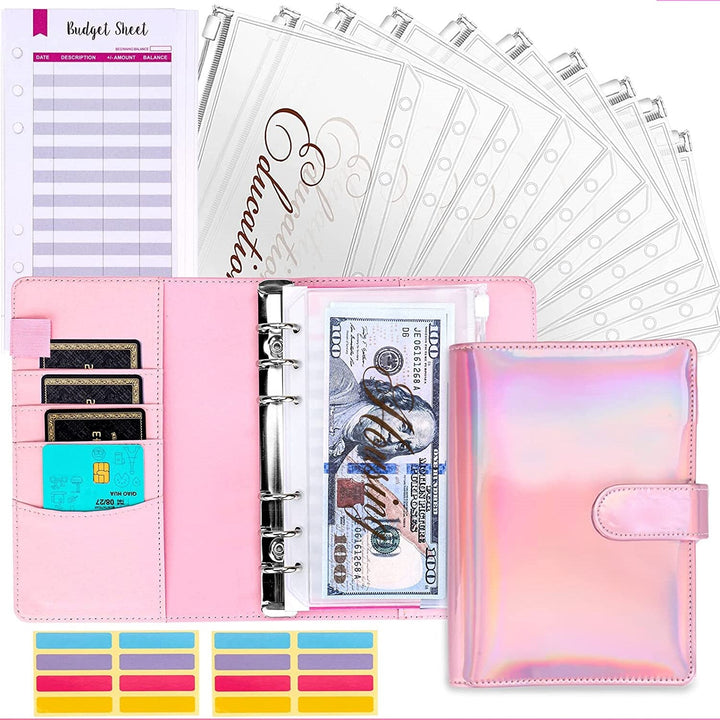 Financial Planner & Cash Envelope Budget Binder System for effective money management & savings.