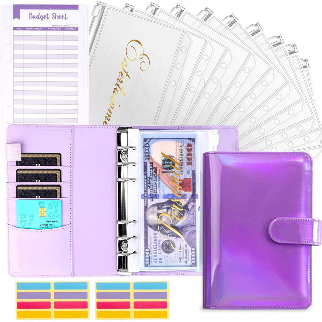 Smart money management financial planner & cash envelope binder for budgeting and achieving savings goals.