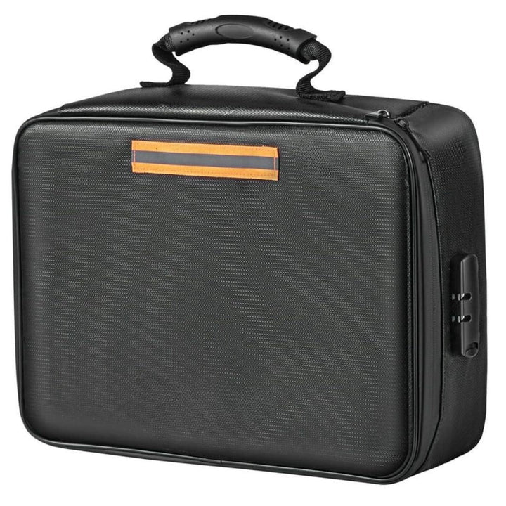 Essential fireproof waterproof document safe bag with lock for emergency preparedness & protecting valuable papers & cash.
