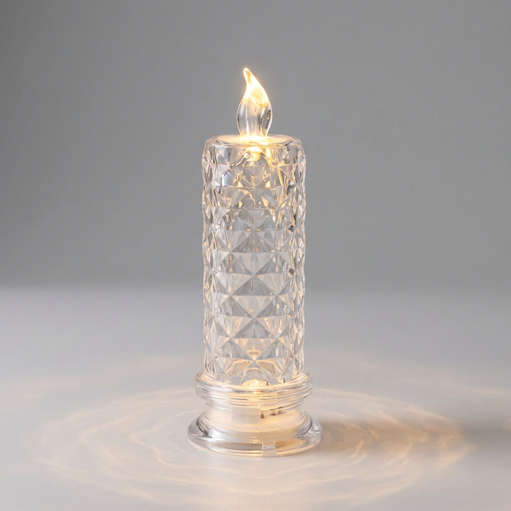 Battery operated Flarisca LED candle lamp, realistic flame effect, perfect table lamp gift idea