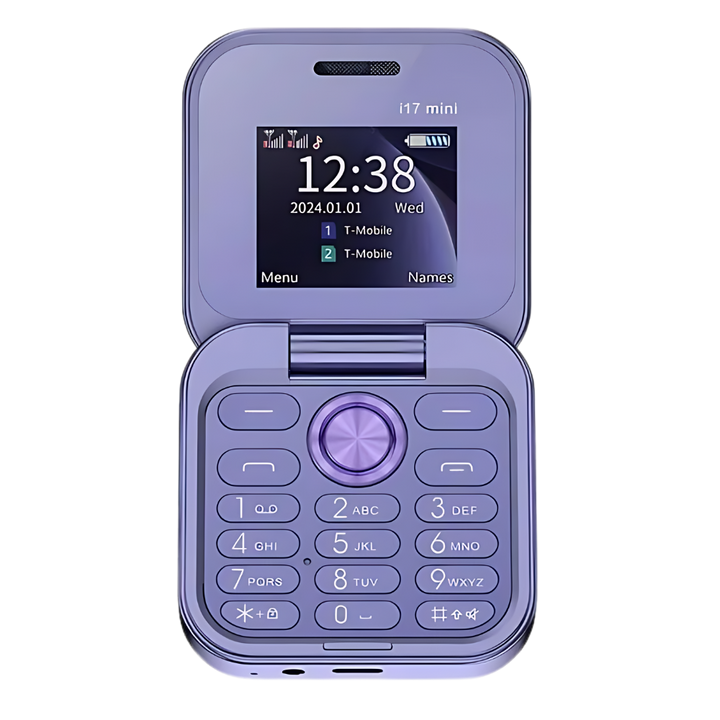 FlexFold basic mobile phone on a desk, ready for use as a reliable communication device