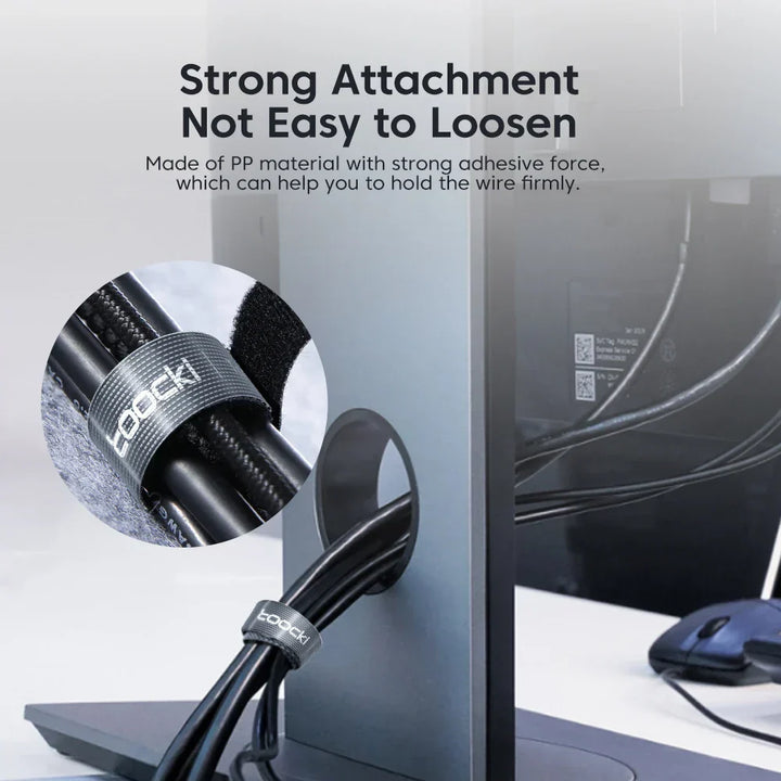 Cable Organiser Roll FlexWrap in black, perfect for desk and home office cable management