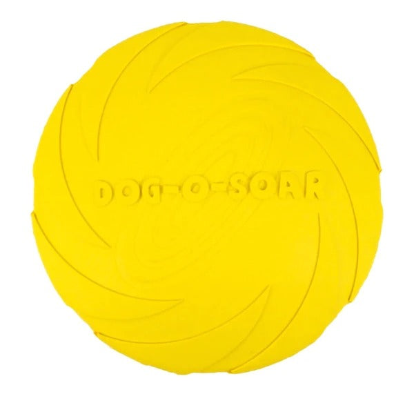 Bright, flexible dog frisbee for active dogs, an essential pet toy for outdoor play & training sessions.