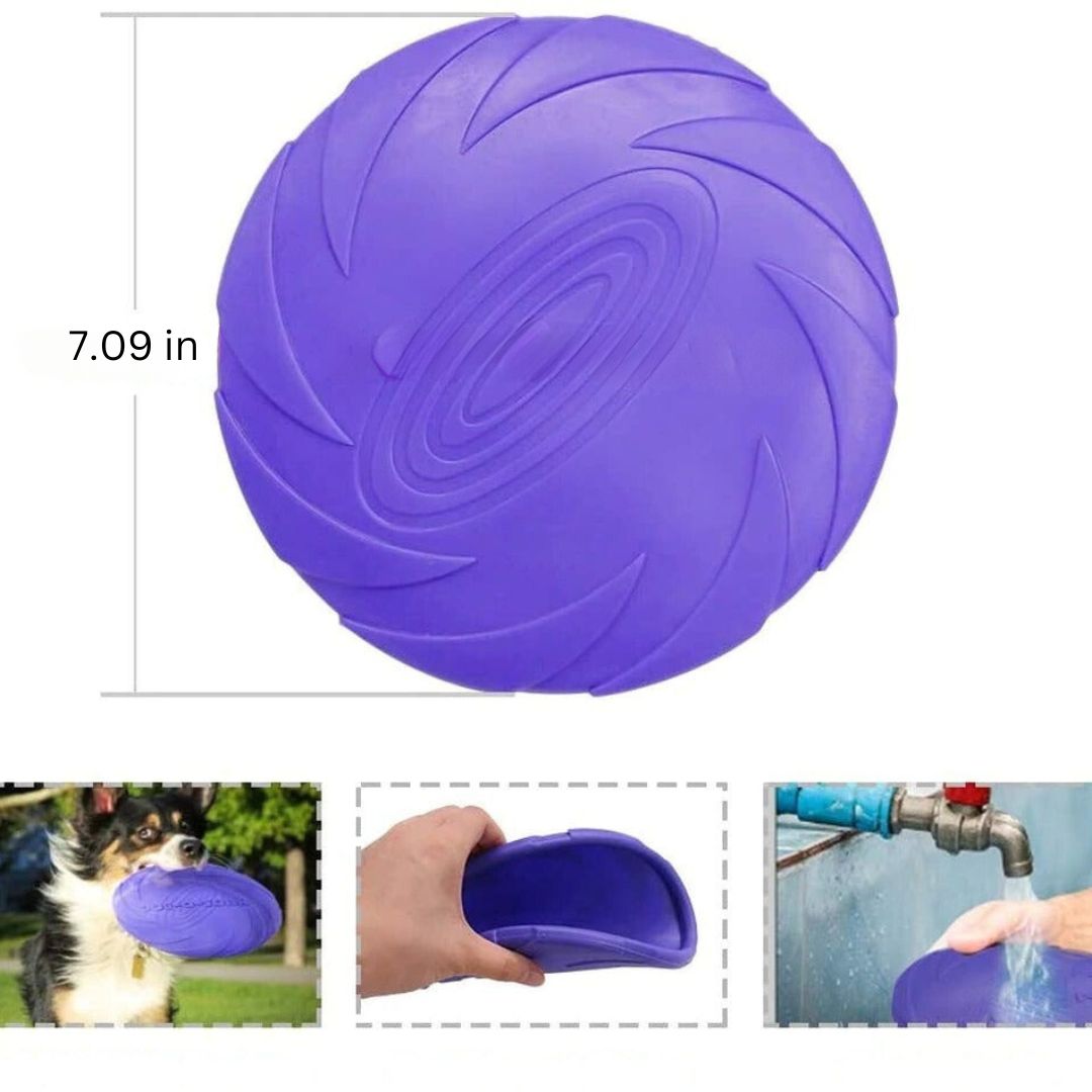 Lightweight, flexible dog frisbee for active play, great for fetch, training, and outdoor fun with your dog.
