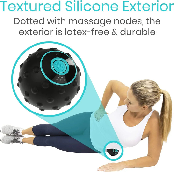 Fitness accessory: FlexiRoll vibrating massager with 4 speeds and heat therapy for self-care