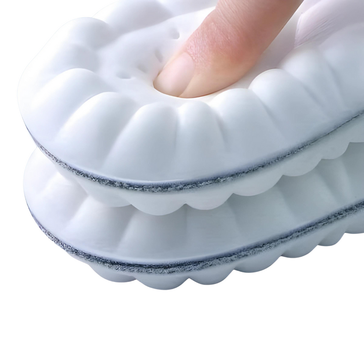 High-performance FlexiStride running insoles with advanced cushioning for enhanced foot care.