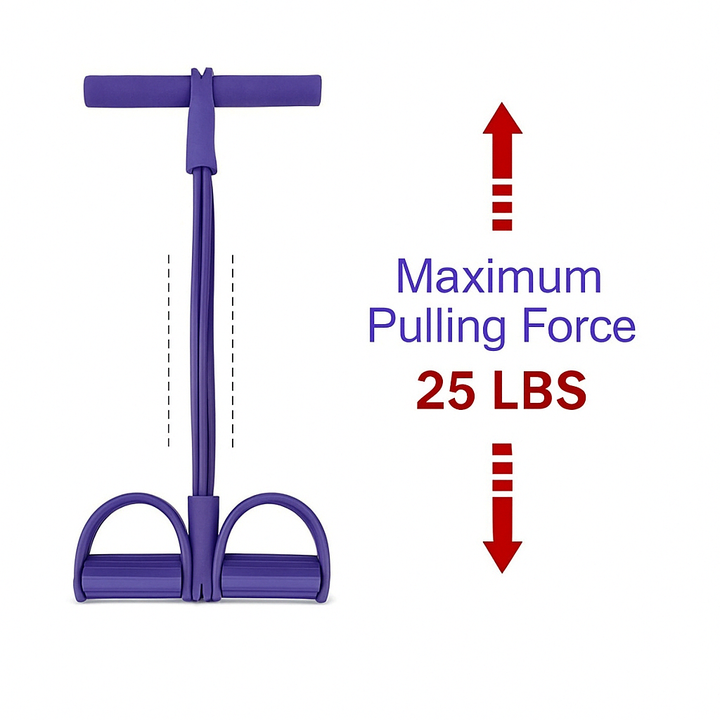 FlexoTrainer: portable full-body resistance band for muscle building, calorie burning & strength training.