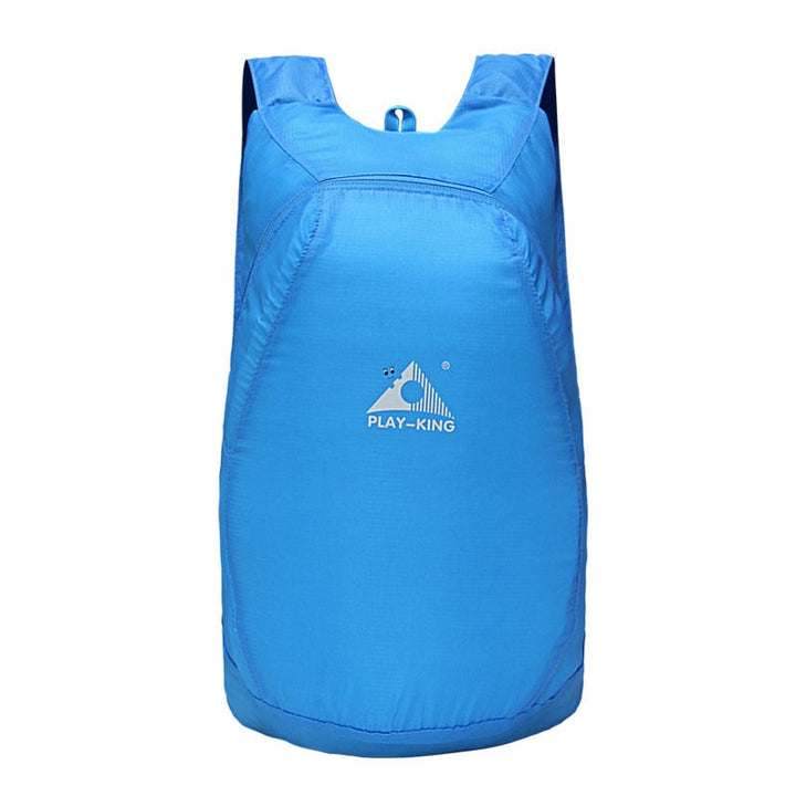 Versatile 20L water-resistant daypack, unfolded and ready for use, perfect for any adventure.