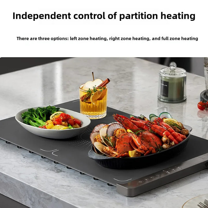 Portable electric food warmer, 220V, HeatMate tabletop design for an office essential.