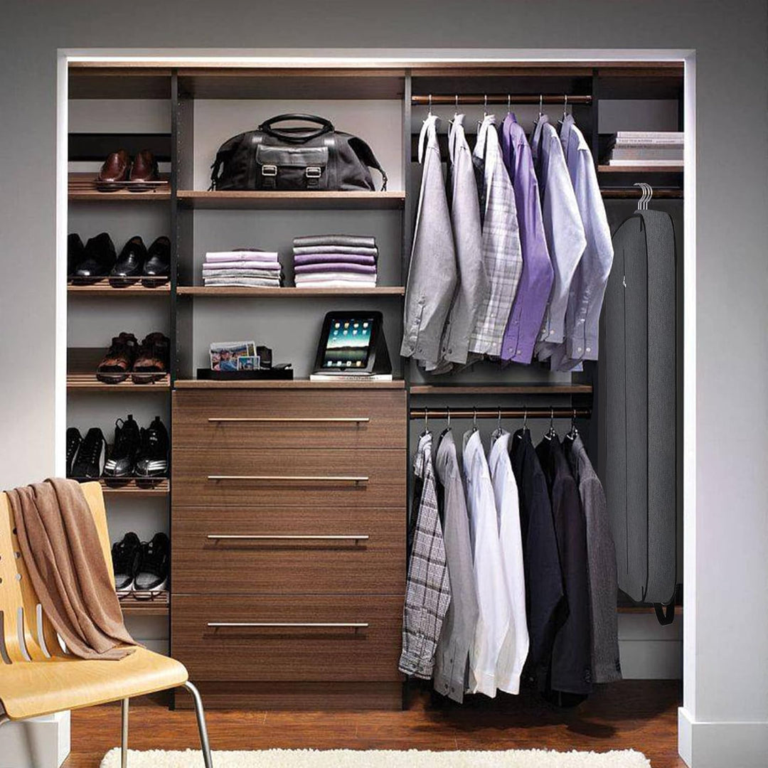 Business travel garment bag: waterproof oxford fabric suit cover, foldable and durable