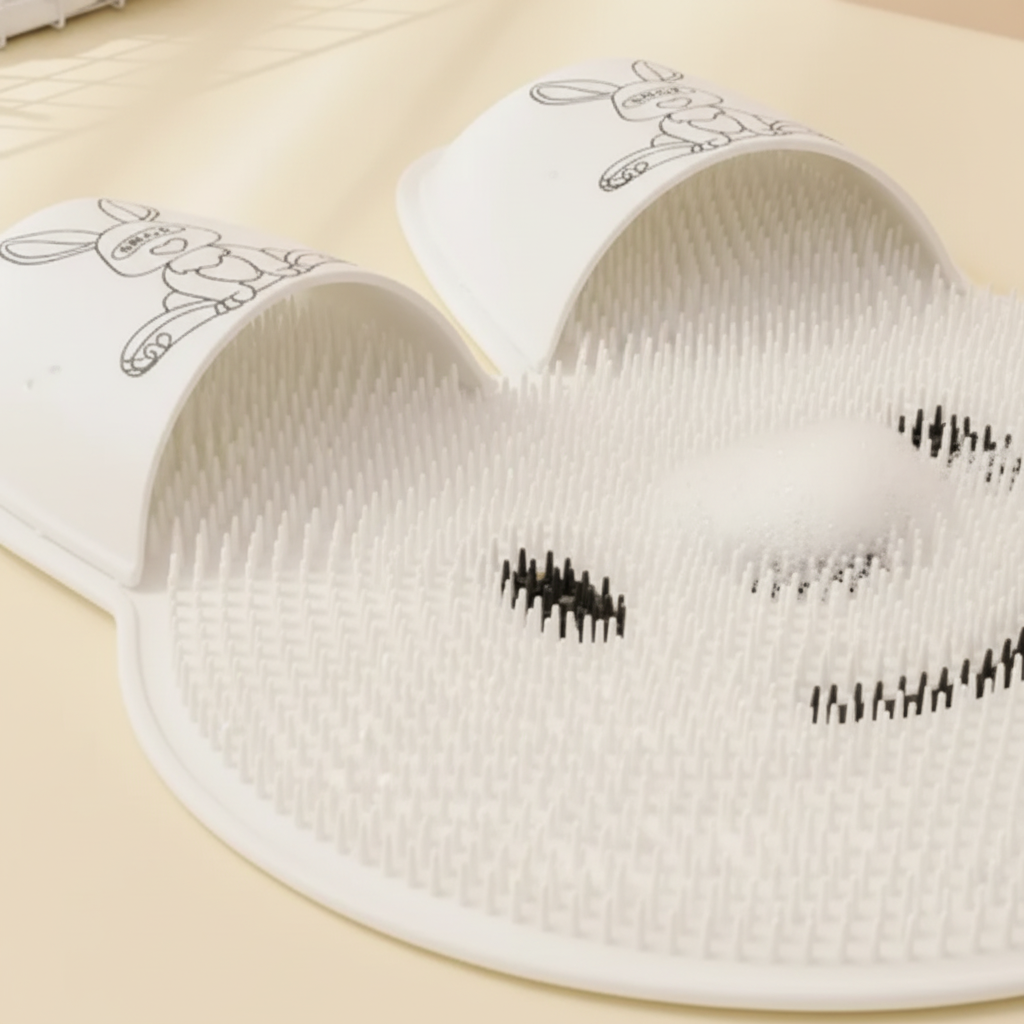 Non-slip foot spa massage mat for shower, ideal for a relaxing spa experience