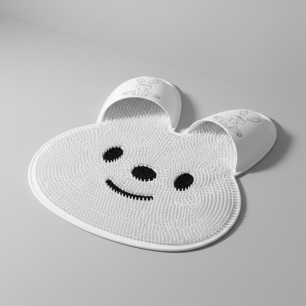 Durable silicone foot massager mat, easy clean bathroom accessory for foot care