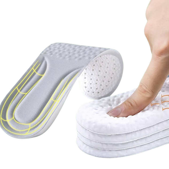 Durable men's orthopedic shoe inserts for arch & heel support, reducing foot & back pain during daily activities.