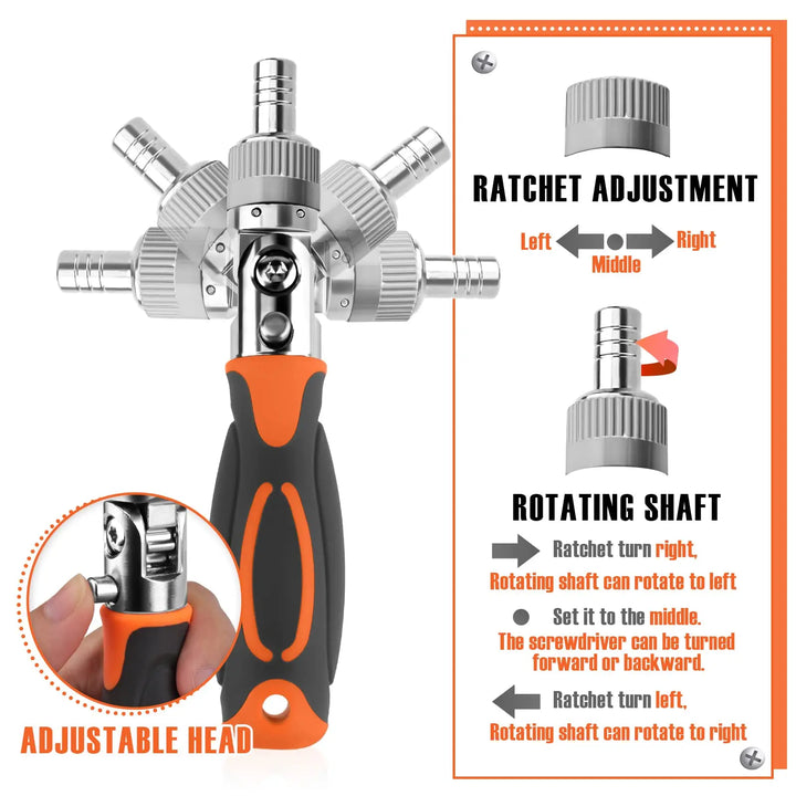 FortiDrive 68-in-1 screwdriver set open, showcasing chromium vanadium steel bits and extension