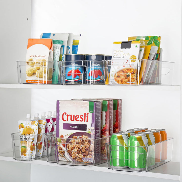CoolOrganize food storage containers, 4-piece set in a modern kitchen.
