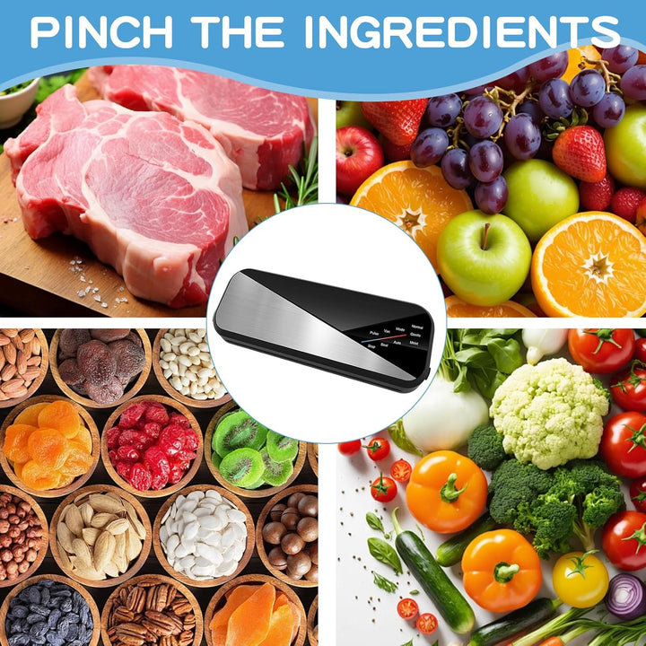 80kPa powerful suction Fresvyn vacuum sealer, ideal for home and garden food-saving