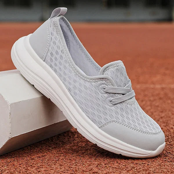 Breathable women's walking shoes, combining comfort and support for effective pain relief and casual use.