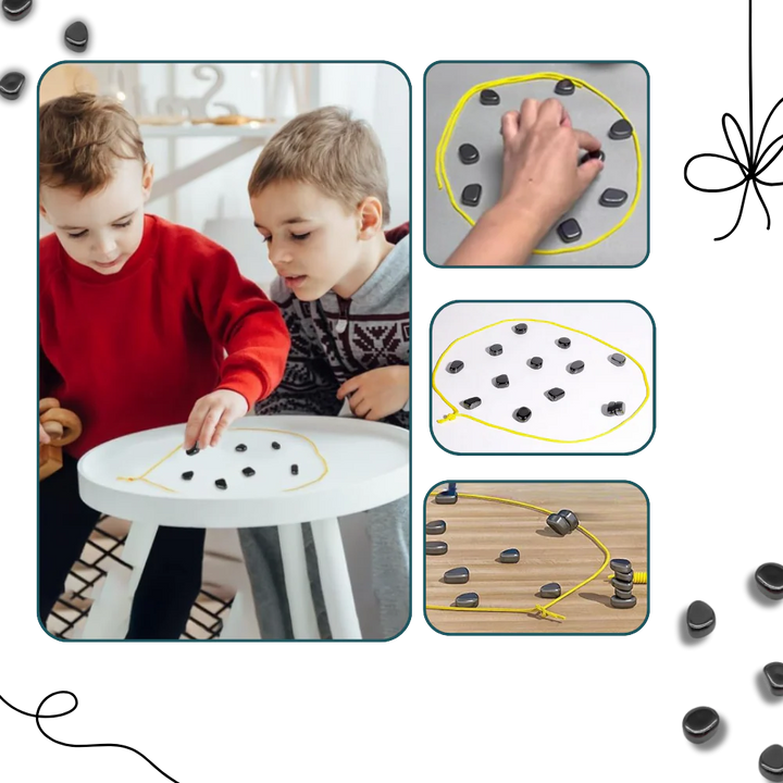 Complete magnetic chess game set including board & pieces, ready for strategic family play.