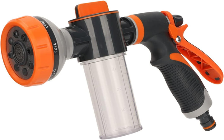Handheld garden watering spray gun with 8 modes, suitable for delicate plants to tough outdoor cleaning