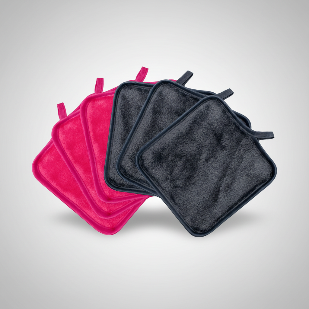 Soft flannel reusable cosmetic pads for gentle facial cleansing and sustainable beauty accessories