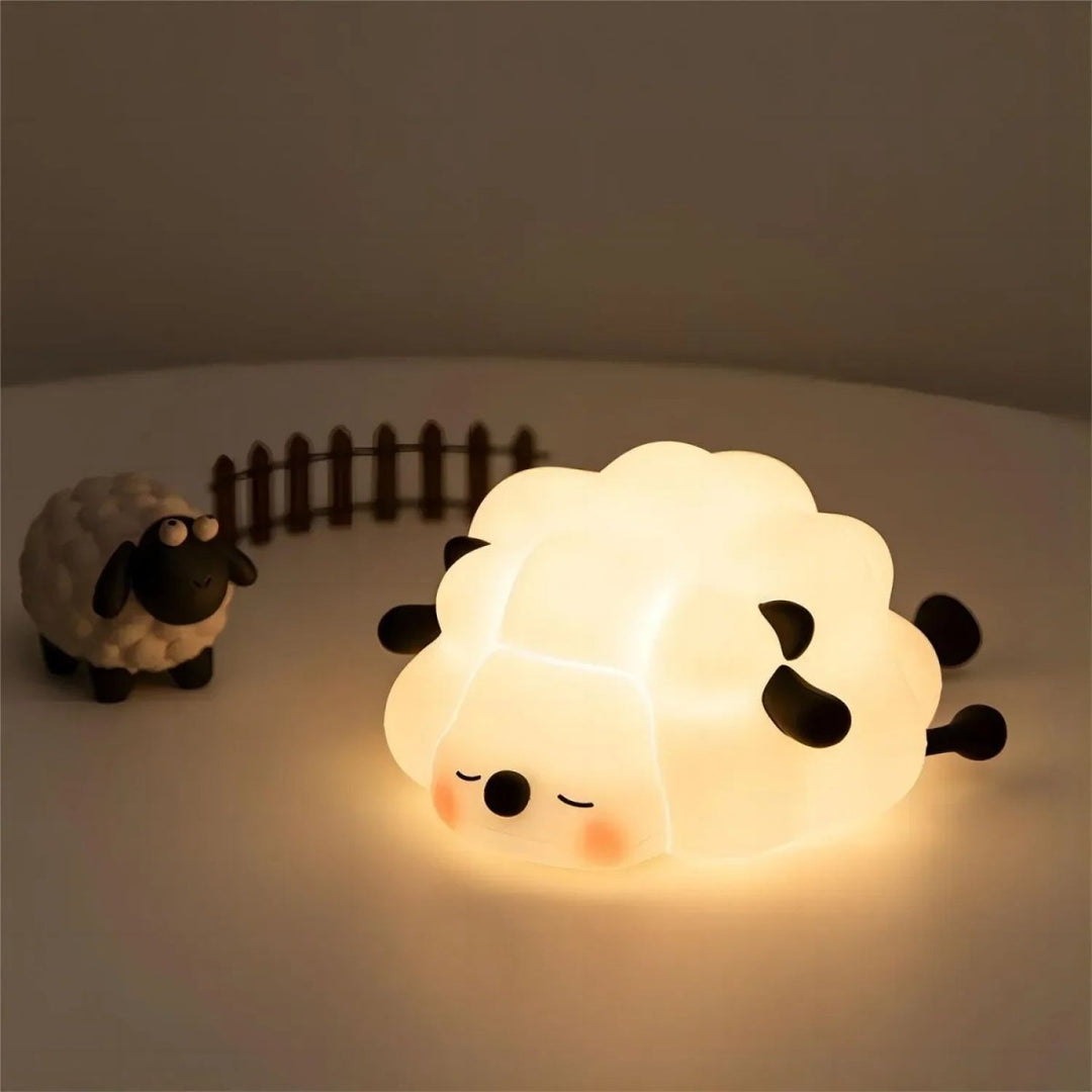 Rechargeable, gentle animal night light helps kids sleep soundly. Dimmable, soft silicone, perfect for toddlers and babies.