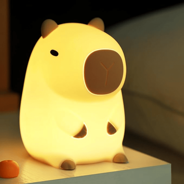 Guide kids to sleep with a gentle, dimmable silicone animal night light. BPA-free, rechargeable for peace of mind.