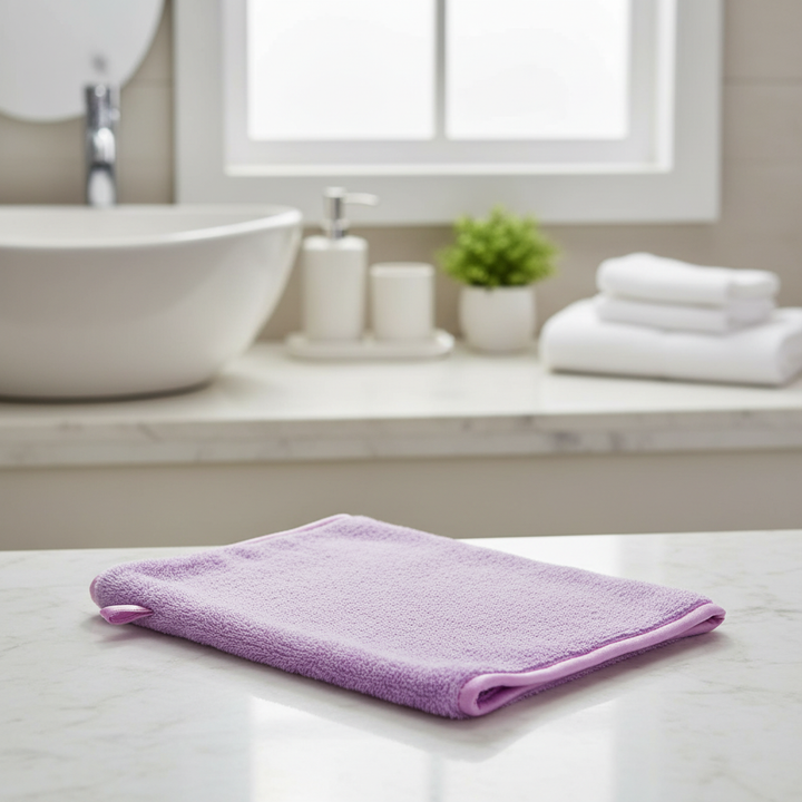 GentleClean microfiber washing glove for sensitive skin, reusable for daily face and body care
