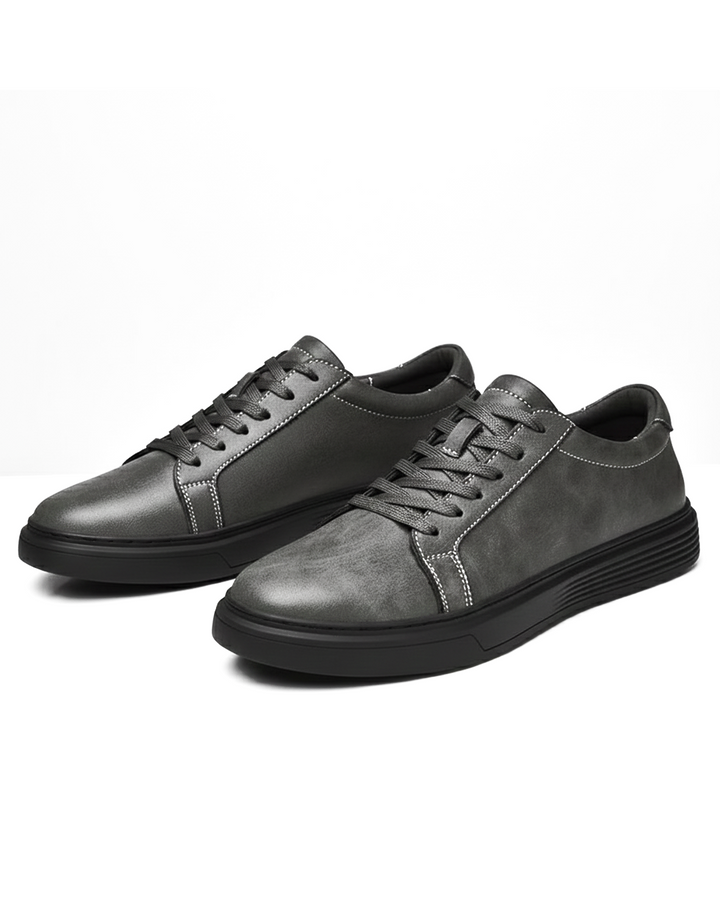 Genuine leather men's casual sneakers for classic style & everyday wear.