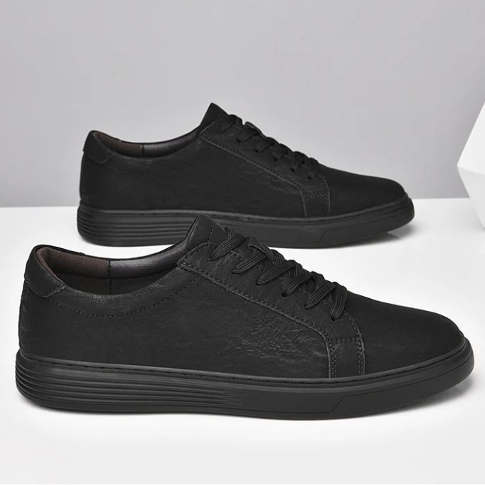 Stylish men's casual leather shoes, genuine leather for comfort & everyday fashion.