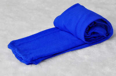 Stretchy blue velvet dance tights for girls, perfect childrens apparel for dance