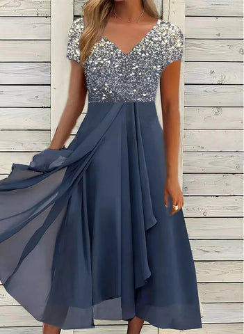 Glamorous Soraya women's summer midi dress, elegant & chic, perfect for parties.