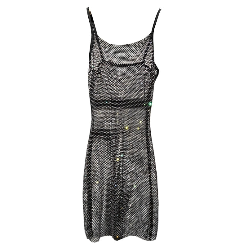 Radiant glamorous women's dress, shimmering for party nights and elegant special occasions.