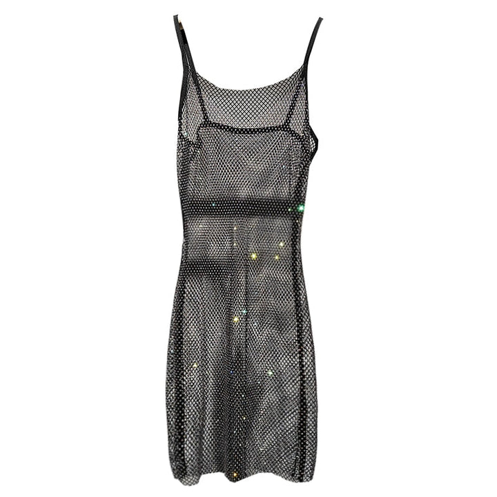 Radiant glamorous women's dress, shimmering for party nights and elegant special occasions.