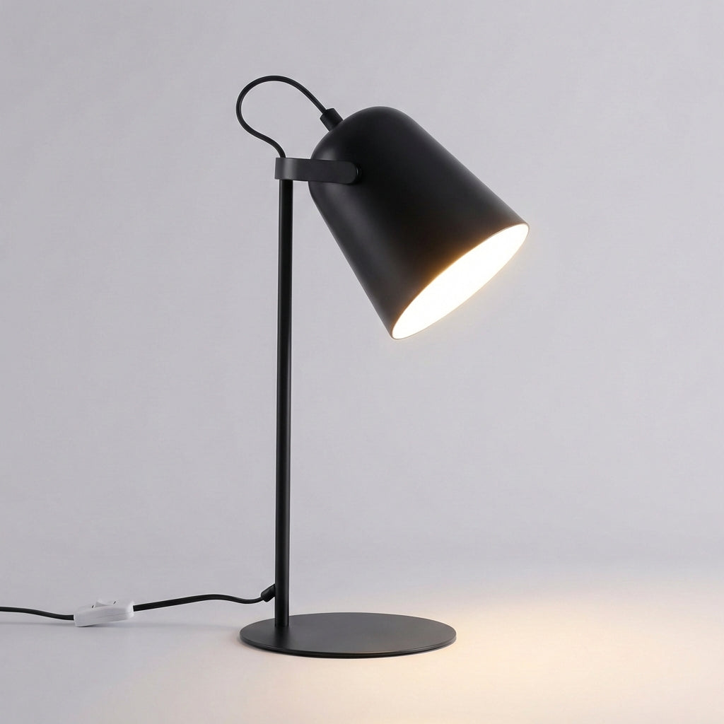 Glintor adjustable task lamp casting a warm, even light over a work area, ideal for eye comfort and productivity.