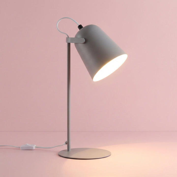 Multiple Glintor adjustable task lamps in various colors, showcasing modern lighting options for any workspace.