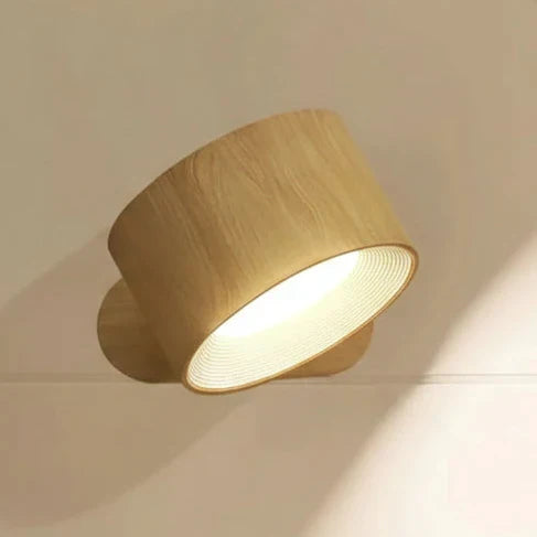 GLOW360 LED wall light: pivoting, wireless, & magnetic for easy setup. Perfect modern accent or task light.