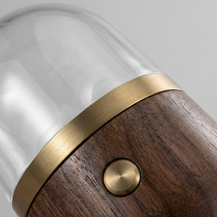 Glowcrest Tabletop Ambient Night Lamp casting a warm, relaxing glow on a modern nightstand