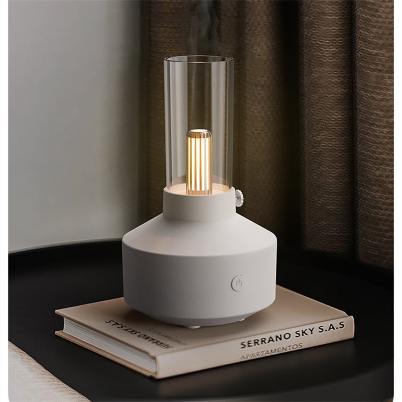 Whisper-quiet GlowMist essential oil diffuser & warm night light for ultimate relaxation and wellness.