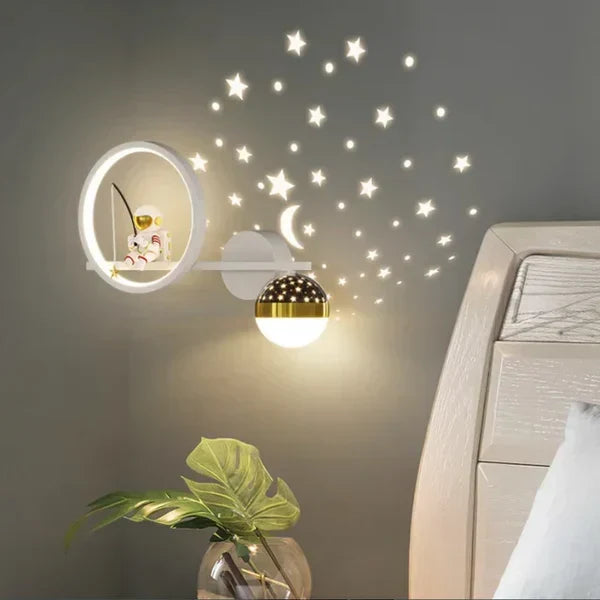 Whimsical GlowNest wall light, perfect nursery night light & kids room decor.