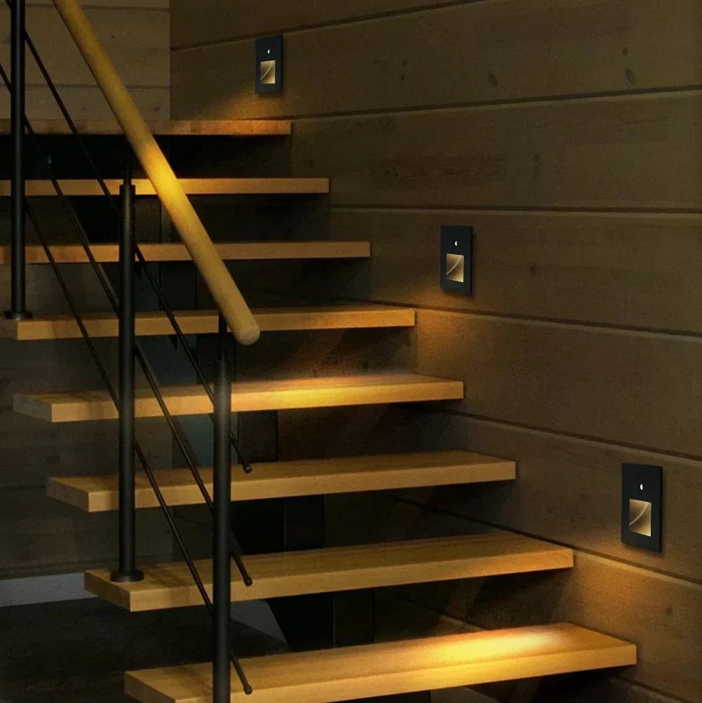 Enhance home safety with GLOWPATH motion-activated LED stair and hallway light, ideal for indoor use.