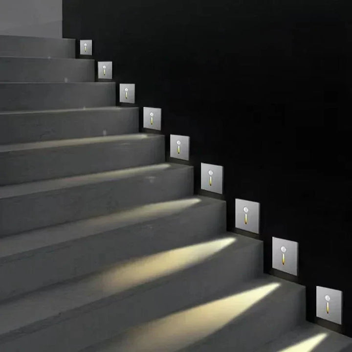 Convenient hands-free GLOWPATH LED stair & hallway light. Motion sensor provides smart indoor lighting.