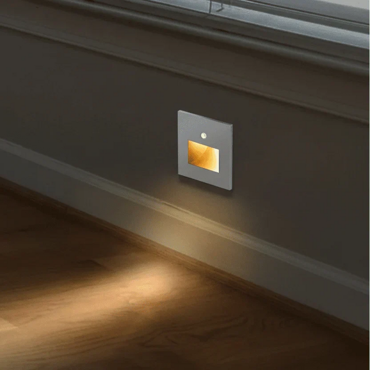 GLOWPATH ambient LED light for stairs and hallways. Motion sensor provides soft, smart indoor home lighting.