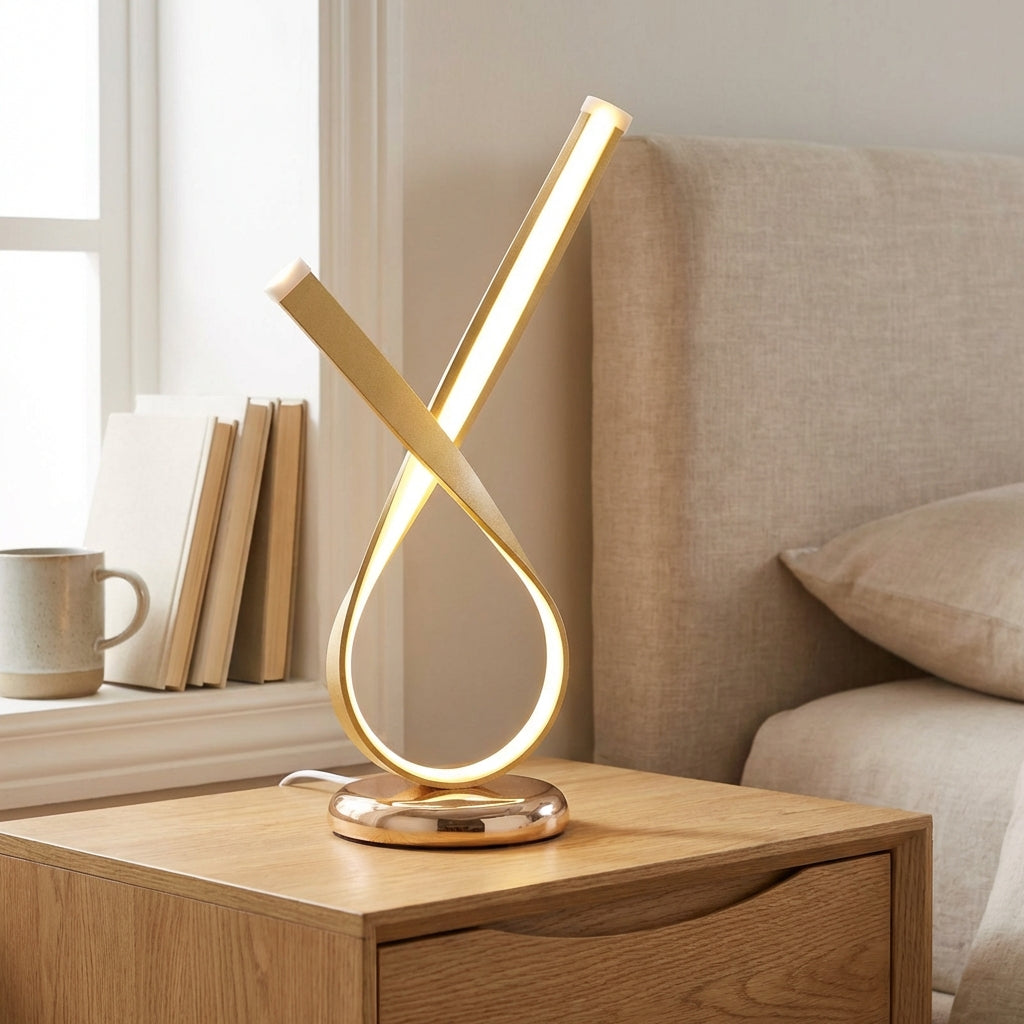 Glowria Minimalist LED Table Lamp, sleek modern lighting for contemporary home decor, energy-efficient desk lamp