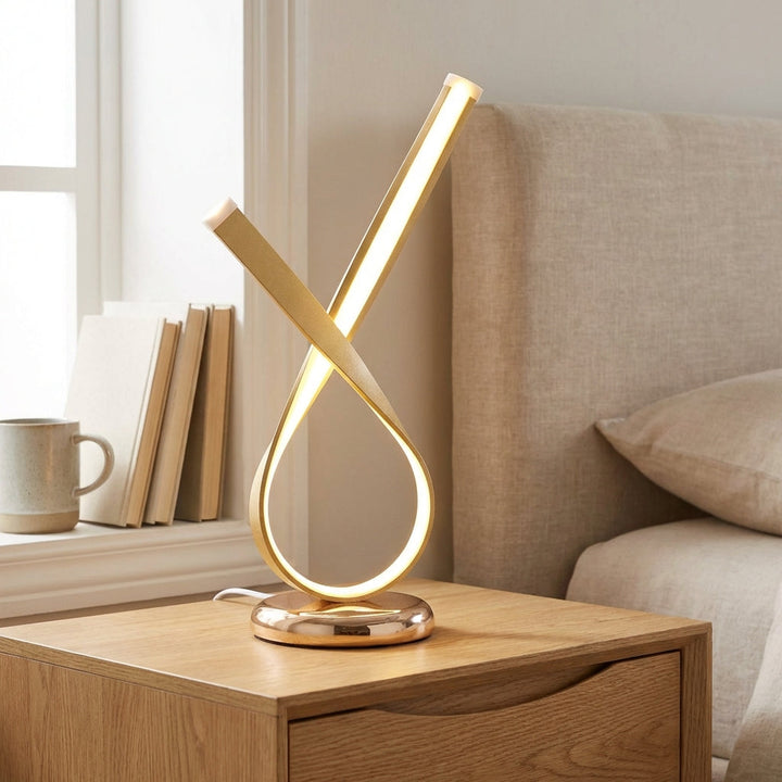 Glowria Minimalist LED Table Lamp, sleek modern lighting for contemporary home decor, energy-efficient desk lamp