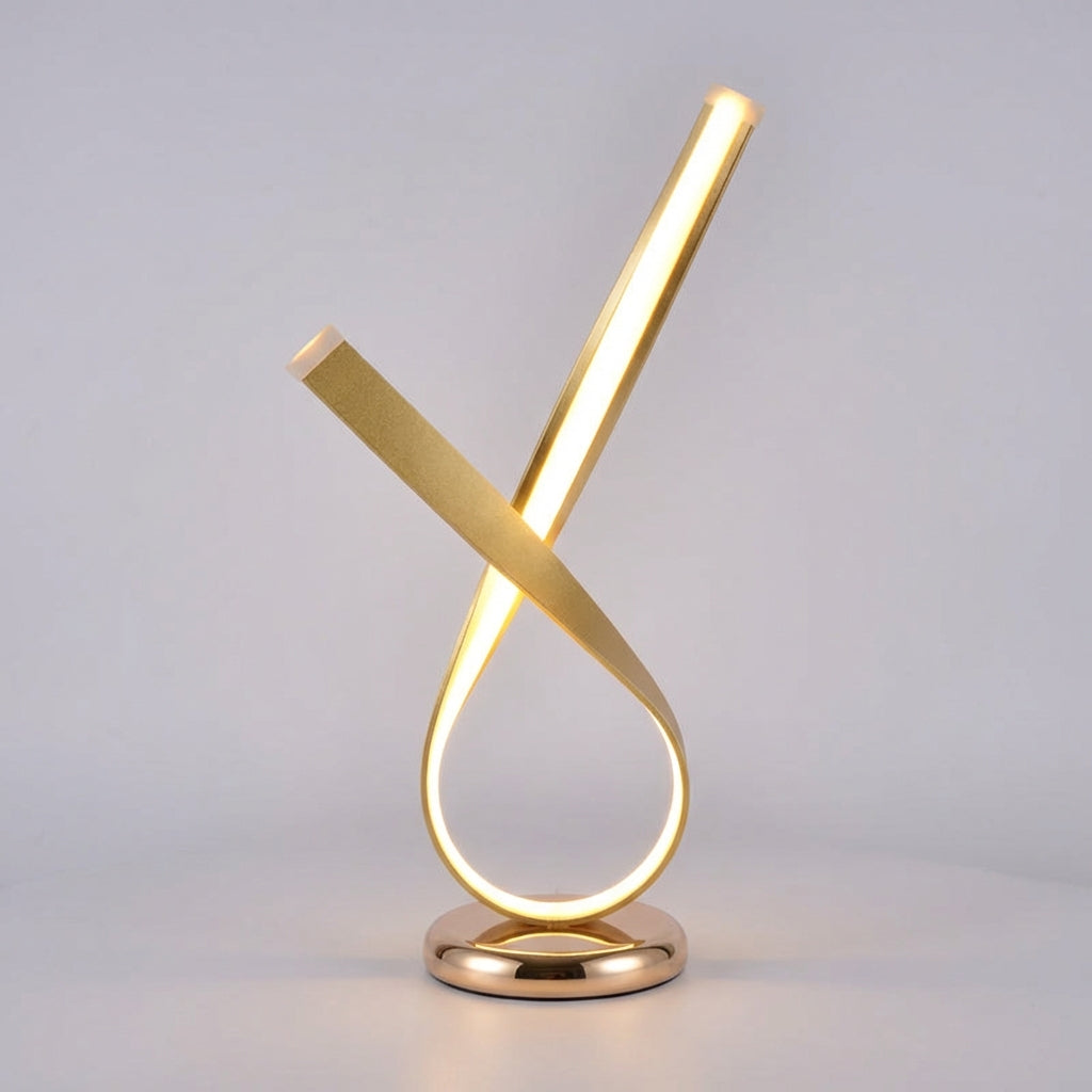 Modern Glowria LED Table Lamp, a minimalist design perfect for bedroom or office lighting, contemporary aesthetic