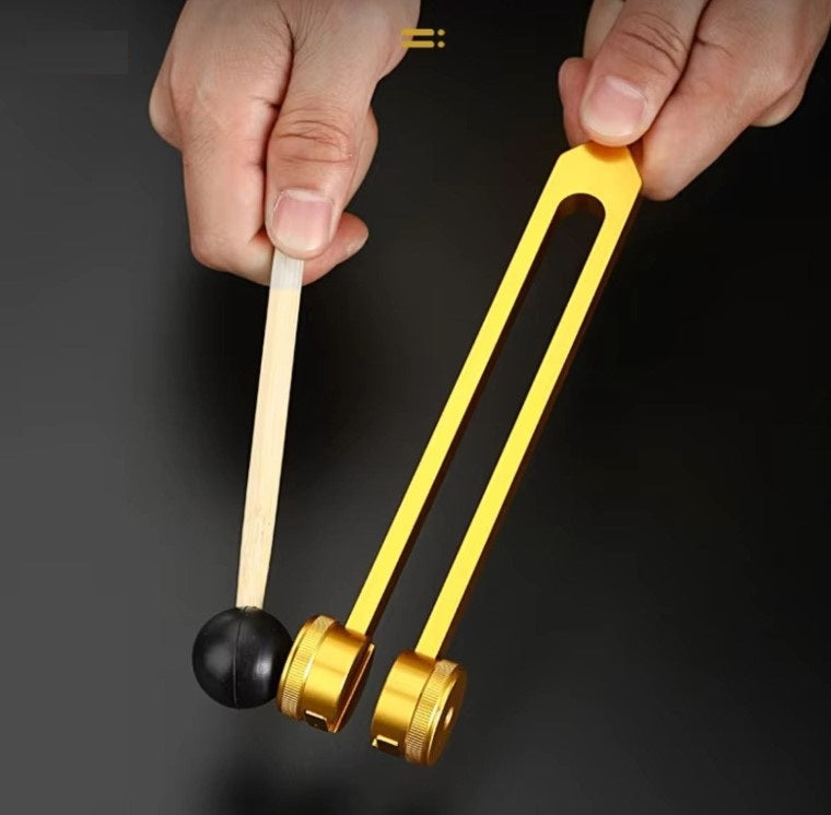 TranquilTone golden tuning forks for energy balance & stress reduction.