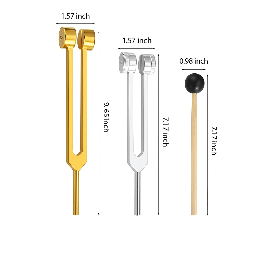Achieve inner peace & relaxation with these unisex sound therapy tuning forks.